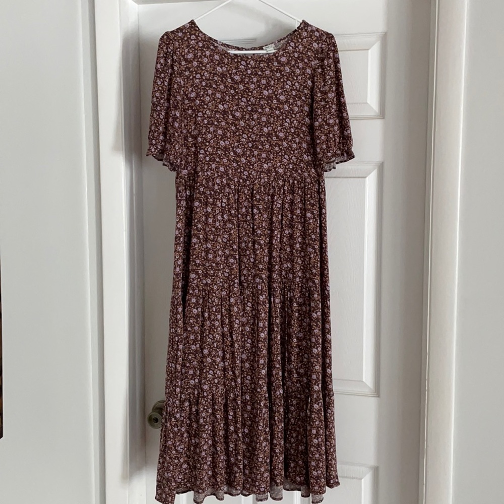 Aerie Floral Midi Dress size S